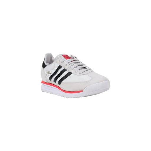 Adidas SL 72 white and black striped sneaker displayed for sale