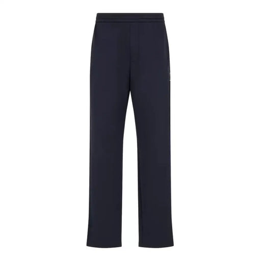 Dark blue Armani Exchange men’s cotton blend straight-leg track pants for a stylish look