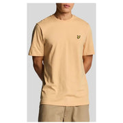 Beige crew-neck T-shirt from Lyle & Scott Green Printed Short Sleeve Men’s T-Shirt collection