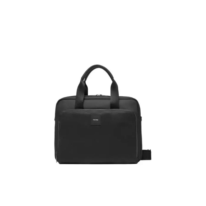 Black Business Briefcase With Handles, elegant design for professional use and organization