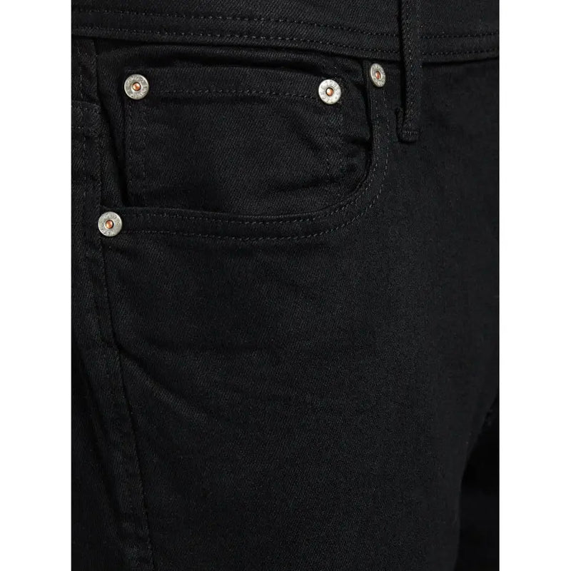 Black denim jeans pocket detail from Black Denim Jeans With Pocket product