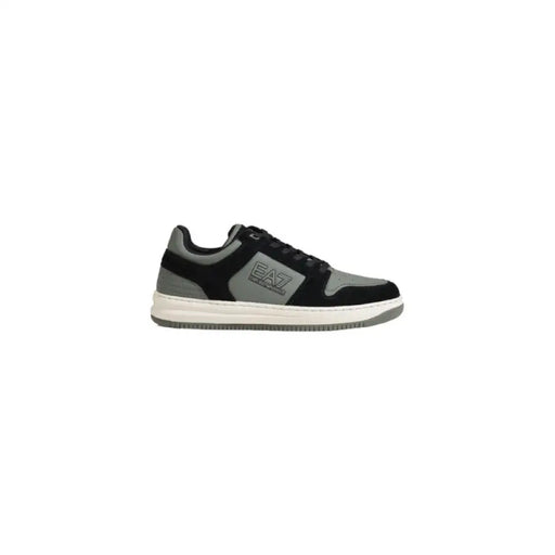 Black and gray EA7 sneaker from the EA7 Men Green Sneakers Fall Winter collection