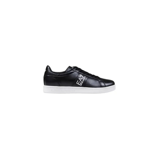 Black leather sneaker with a white sole showcasing modern sneaker design