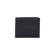 Black leather wallet featuring CK Logo displayed in product listing