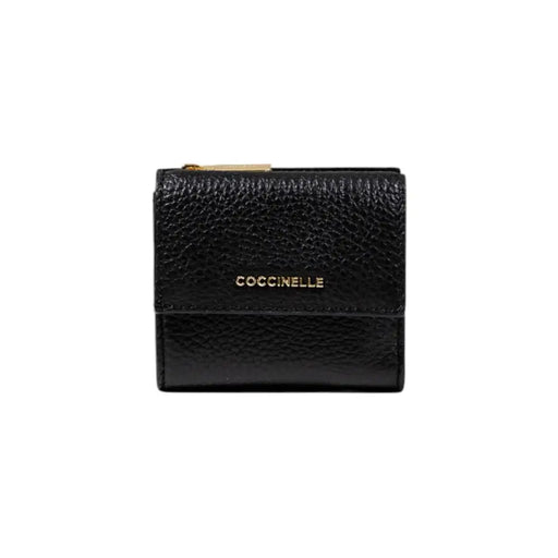 Elegant black leather wallet showcasing premium craftsmanship and sleek design