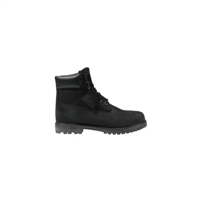 Black leather work boot for durability and style in professional footwear