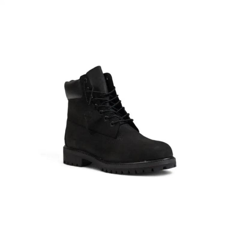 Black leather work boot from Timberland Men’s Fall Winter collection for durability and style