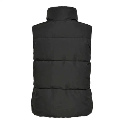 Black puffy vest with high collar from Jacqueline De Yong Women’s Gilet collection