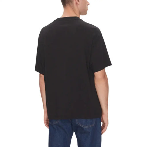 Black short-sleeved T-shirt from the Black T Shirt Collection for Men