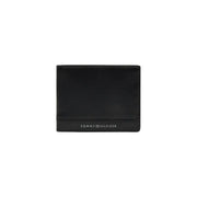 Black Tommy Hilfiger Men’s Leather Wallet featuring a sleek and stylish design