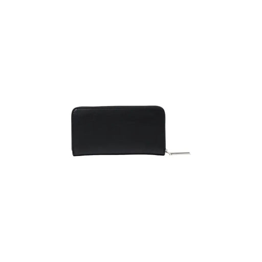 Black zippered wallet with sleek design and secure zipper closure