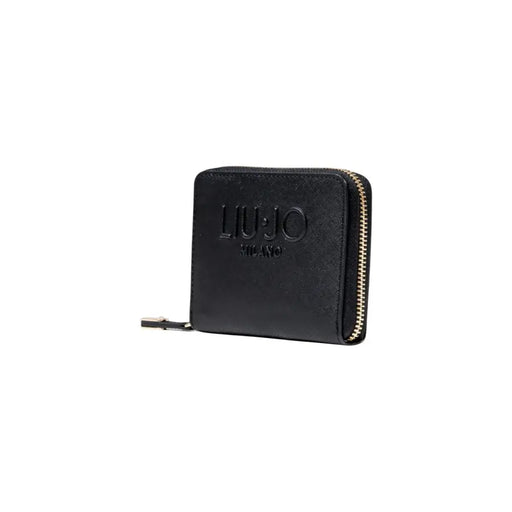 Black zippered wallet from Liu Jo featuring sleek design and secure closure
