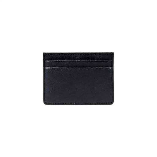Black leather card holder with multiple slots from Boss Black Leather Wallet for Men