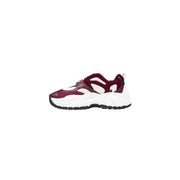 Burgundy and white chunky sneakers from Armani Exchange Women Purple Lace Up collection