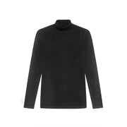 Plain black long-sleeved turtleneck shirt from Dondup Women Long Black Turtleneck Knitwear