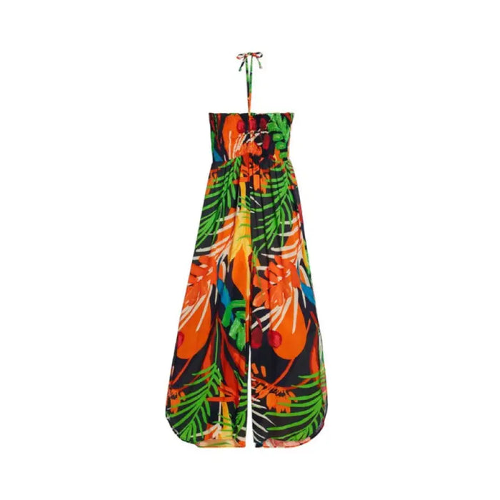 Floral print halter jumpsuit from Floral Tropical Halter Jumpsuit collection