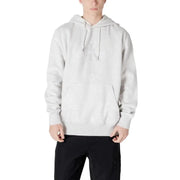 Gray hooded sweatshirt from Calvin Klein Jeans for men made of cotton