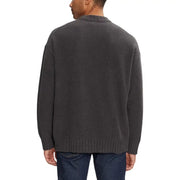 Gray knit sweater displayed as part of the Gray Knit Crewneck Sweater product line