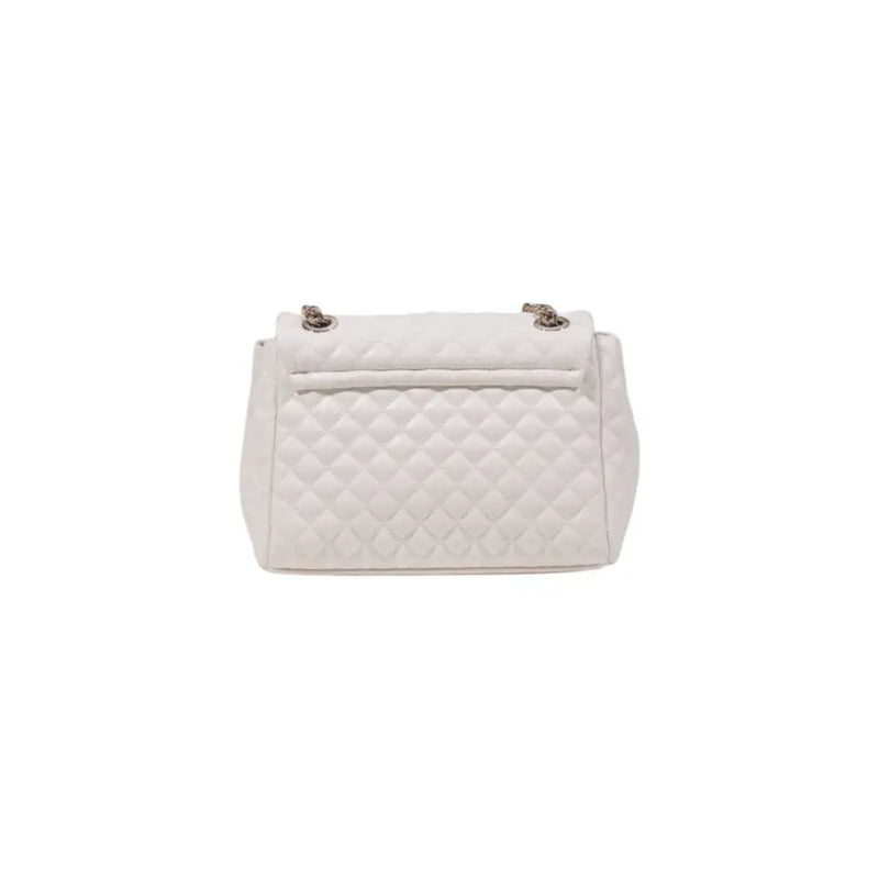 White quilted leather shoulder bag with chain strap from Guess Women Polyurethane collection