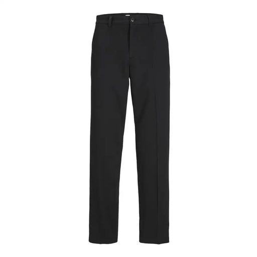 Men’s black flat-front dress pants from Jack and Jones in polyester for fall winter season