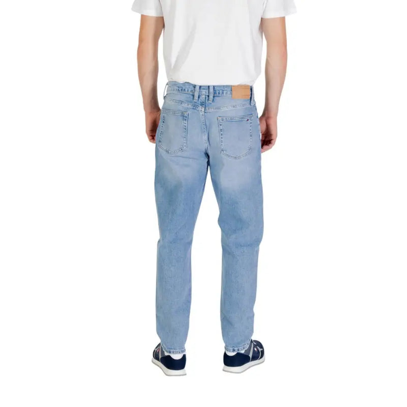 Light blue denim jeans displayed in a product named Light Blue Denim Jeans