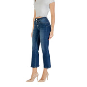Women’s high-waisted dark wash flare jeans with button fly from Liu Jo Blue for Fall Winter