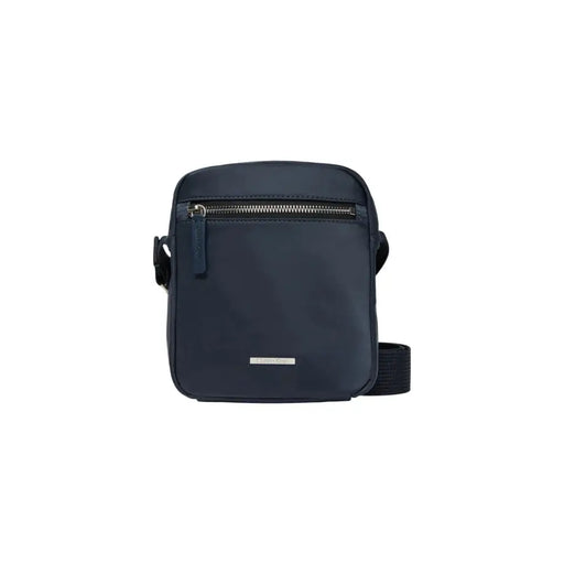 Navy blue crossbody bag displayed as product image suitable for fashion accessories