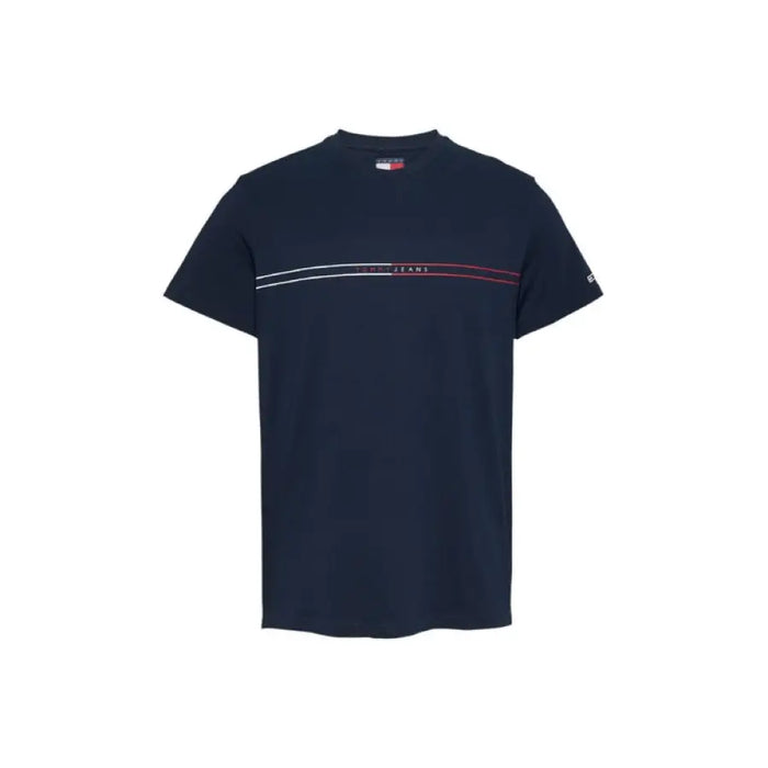 Navy blue Tommy Hilfiger T-shirt displayed in the product listing