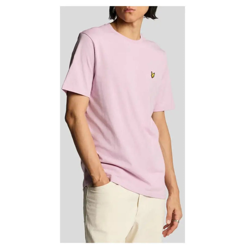 Pink Cotton T-Shirt from Lyle & Scott Green Printed Short Sleeve Round Neck Men’s T-Shirt