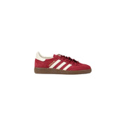 Red Adidas Spezial sneaker featuring a red and white design and premium materials