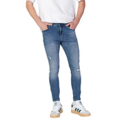 Ripped blue jeans from Antony Morato Light Blue Men Jeans Spring Summer collection