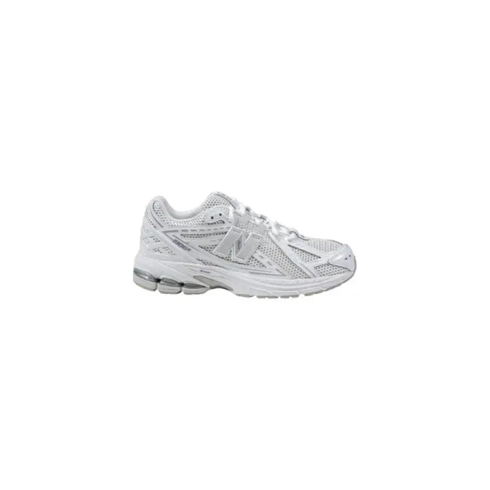 White New Balance sneaker displayed, emphasizing stylish and comfortable footwear