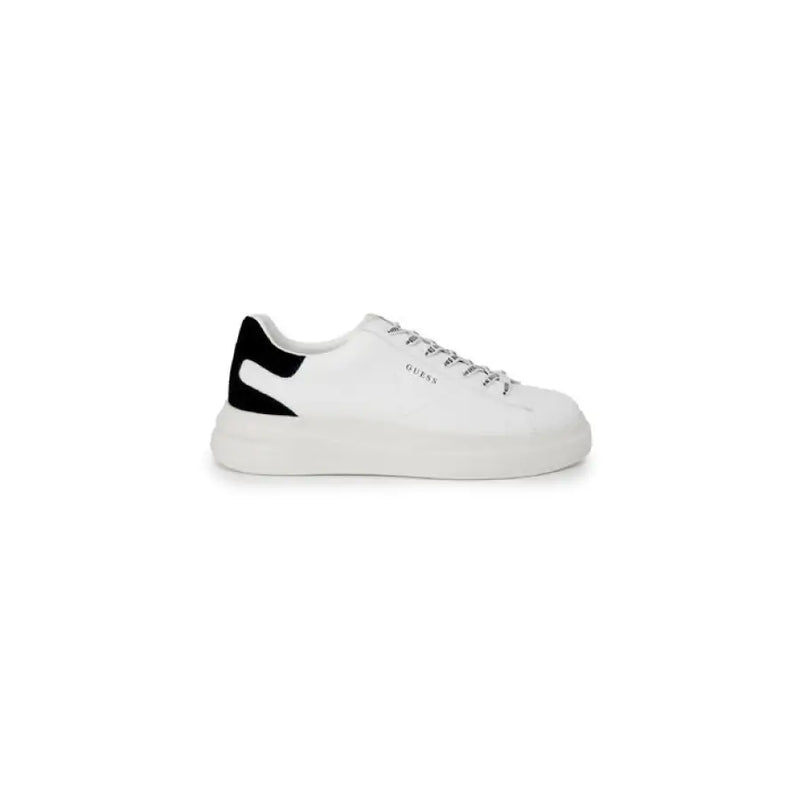 White and black Guess sneakers showcased in Guess Mens Fall Winter collection