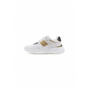 White and gold athletic sneaker from Guess Women White Platform Sneakers Fall Winter collection