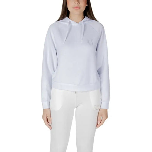 White hooded sweatshirt and leggings set displayed for stylish athleisure wear