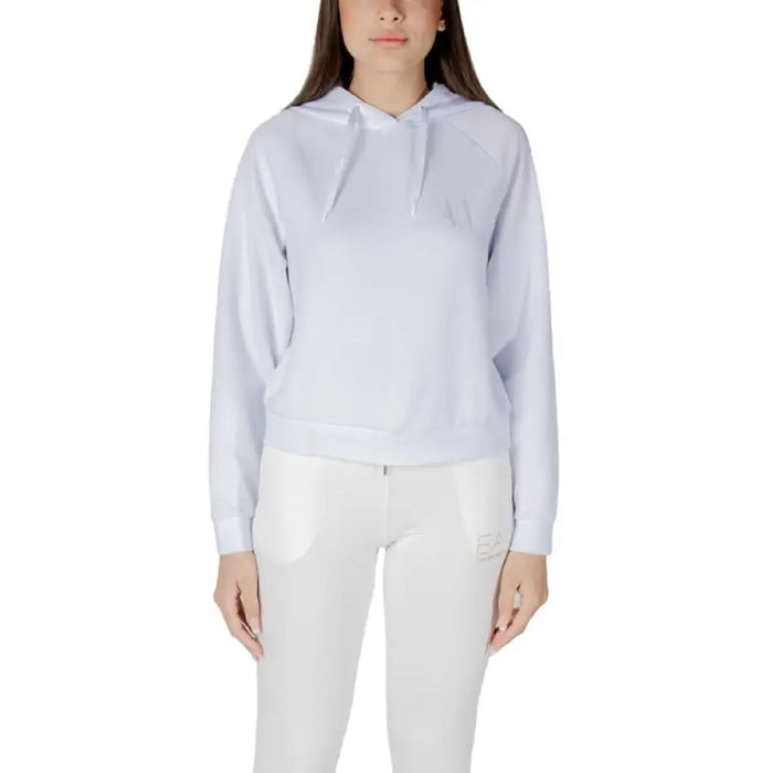 White hooded sweatshirt and leggings set displayed for stylish athleisure wear