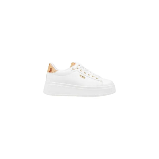 White leather sneakers with tan accents from Alviero Martini Prima Classe for women