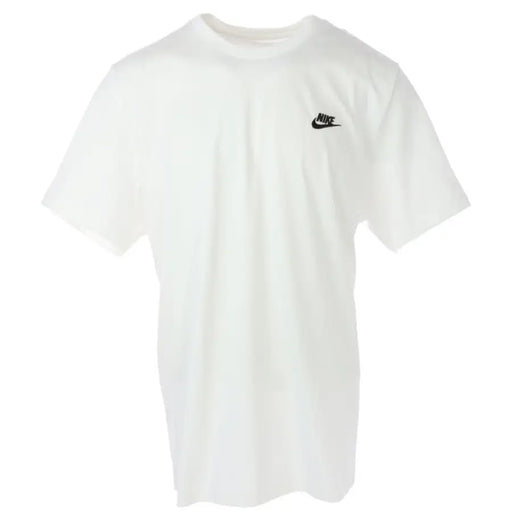 White Nike short sleeve T shirt displayed as a stylish men’s athletic apparel
