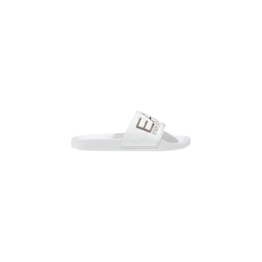 EA7 Women Slip-On White Slippers ideal for Spring and Summer footwear fashion