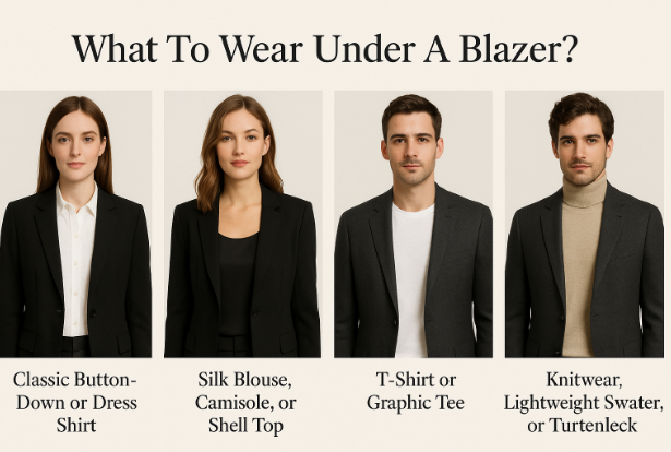 What to wear under a blazer