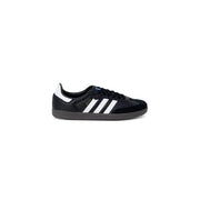 Adidas Baskets en cuir noir pour homme, pointure 36 (2,5 US), modèle Samba noir avec trois bandes blanches et languette au talon