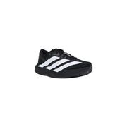 Adidas Baskets homme noires en matière synthétique avec trois bandes blanches sur les côtés, modèle JP7149, chaussure de running