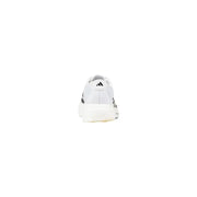 Adidas Baskets pour hommes blanches en matière synthétique, à enfiler, avec rayures noires et semelle en caoutchouc texturé pour une utilisation sportive