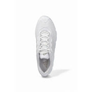 Baskets adidas Originals Megaride blanches pour homme, avec tige en mesh et semelle en caoutchouc synthétique.