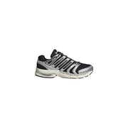Adidas Originals men control 5 sneakers black synthetic with black silver mesh upper metallic stripes and white midsole