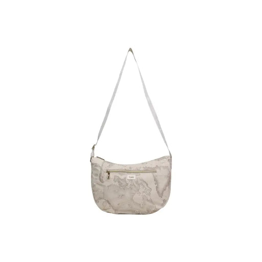 Sac bandoulière Alviero Martini Prima Classe beige à imprimé carte du monde