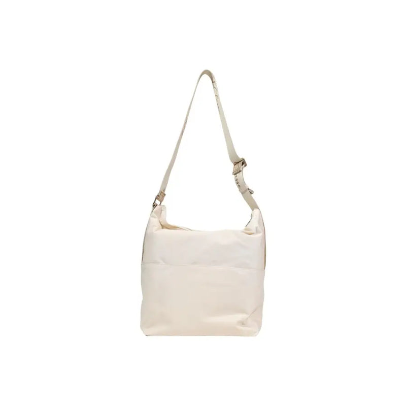 Sac bandoulière Alviero Martini Prima Classe en nylon beige crème avec poche zippée