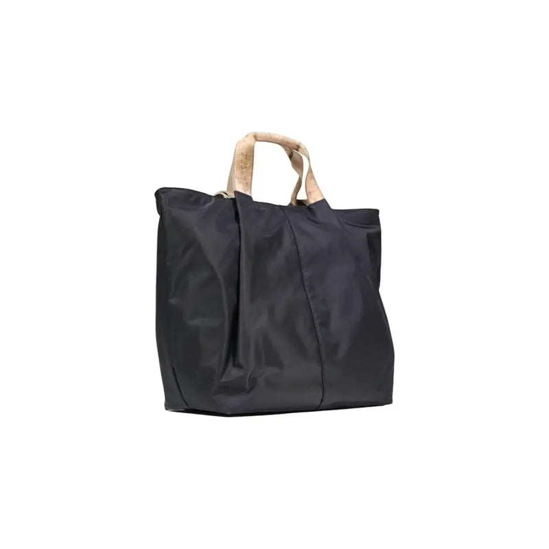 Sac cabas Alviero Martini Prima Classe en nylon noir avec poignées en liège