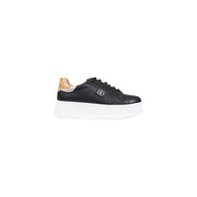 Alviero Martini Prima Classe black leather platform sneakers for women