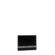 Black leather wallet with patterned band from Alviero Martini Prima Classe for men
